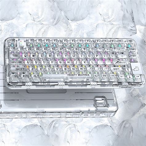 CoolKiller CK75 Triple Mode Transparent Mechanical Keyboard - WhatGeek