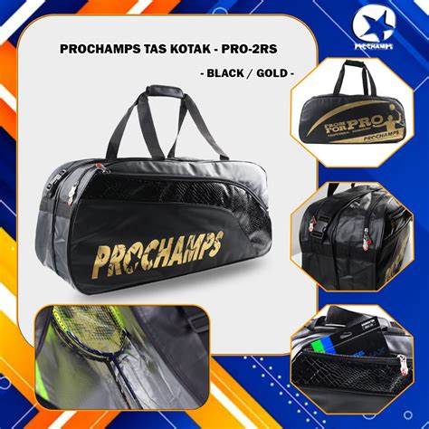 Jual TAS BADMINTON PROCHAMPS 2R KOTAK SPECIAL EDISI WITH THERMO