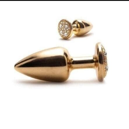PLUG ANAL CRAVEJADO DOURADO Espaço Sensual Colatina