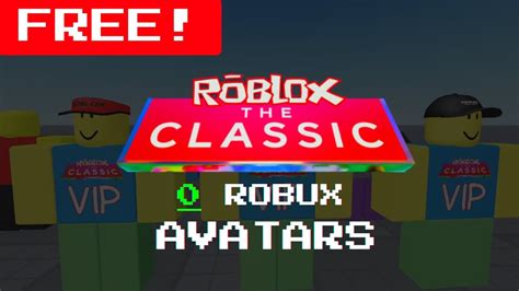 classic avatars   roblox youtube