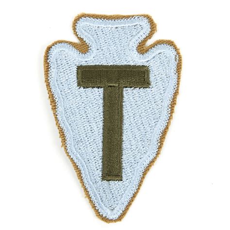 U S Wwii Th Infantry Division Shoulder Patch Arrowhead Ebay