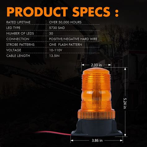 Hot Sellforklift Led Beacon Light Strobe Lamp Hazard Emergency