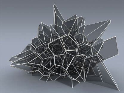 futuristic cellular structure architecture