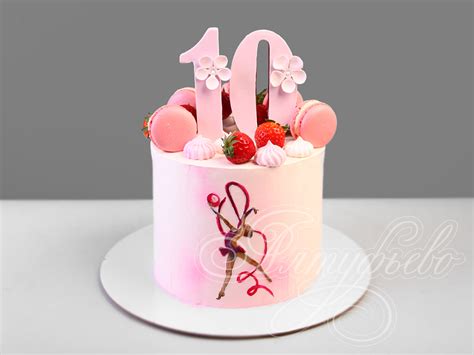 Торт подростку 06028321 для подростка-девочки на 10 лет одноярусный без ...
