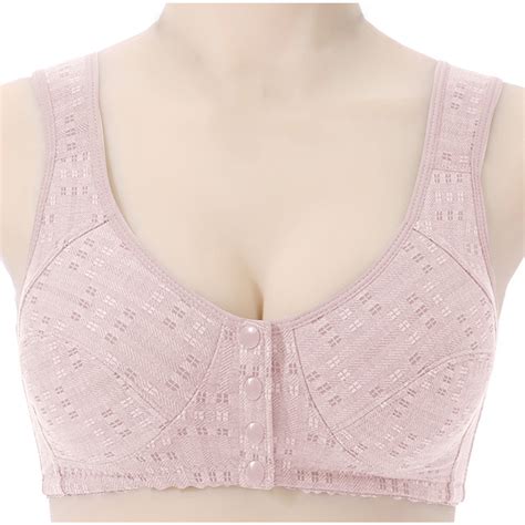 Com1950s Bras For Women Ladies Traceless Comfortable No Steel Ring Breathable Gathering Front