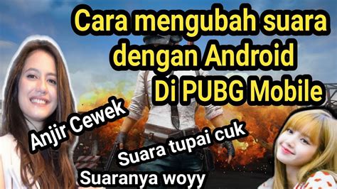 CARA MENGUBAH SUARA DI PUBG MOBILE MENGGUNAKAN VOICE CHANGER Di Android