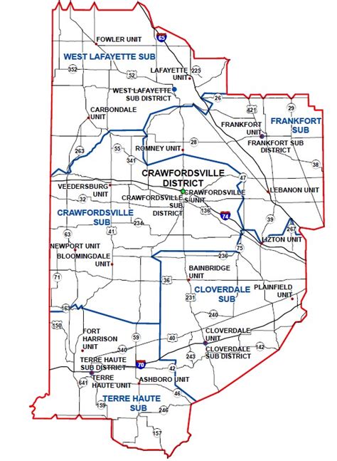 Indot District Map