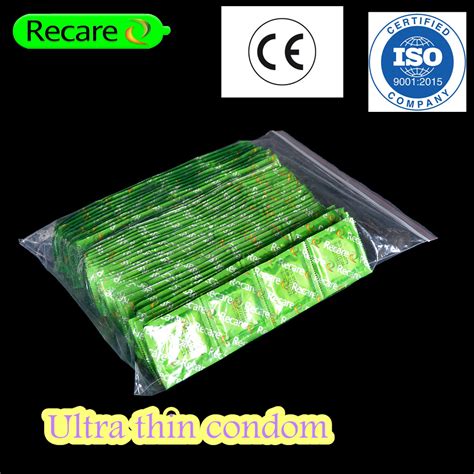 Sex Product Recare Ultra Thin Condom With Large Silicone Oil Nature Latex Condom Recare Ultra