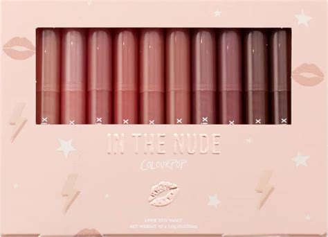 Amazon Colourpop IN THE NUDE Lippie Stix Vault Set Collection Lipsticks Matte Creme Vegan