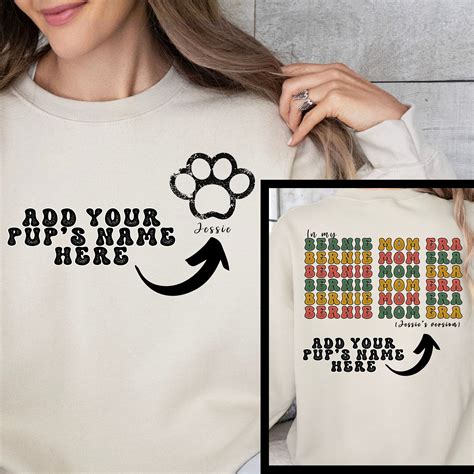 Custom Bernese Mountain Dog Mom Era, Sweatshirt or Tshirt, Personalized Dog Mama Gift, Bernese