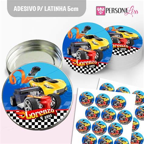 Adesivos Redondo P Latinha Hot Wheels Elo