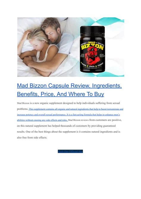 PPT - Mad Bizzon Capsule Where to Buy PowerPoint Presentation, free ...