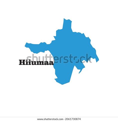 Hiiumaa Map On White Background Stock Vector (Royalty Free) 2061730874 ...