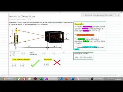 Exercício de Câmara escura - YouTube
