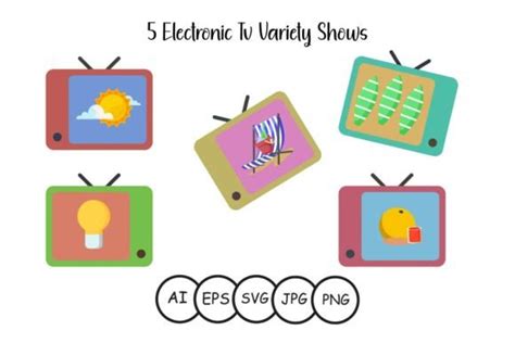 Electronic Tv Variety Shows Graphic By Genta Illustration Studio