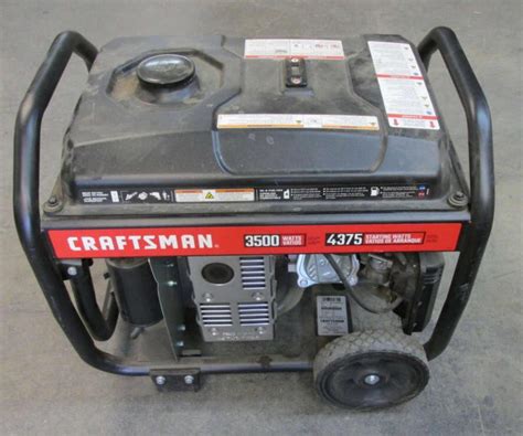 Lot Craftsman 3500 Watt Gas Portable Generator