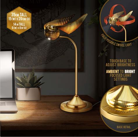 Harry Potter Golden Snitch Desk Light 36cm Lamp