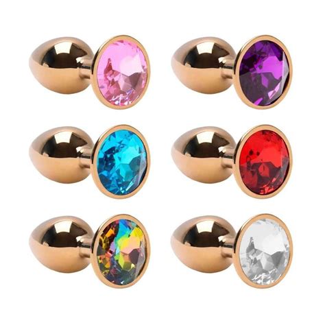 Plug Anal P A O Dourado Pedra Vipmix Shopee Brasil