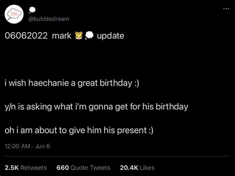 Cery On Twitter Birthday Party A Mini Haechan Harem Markhyuck