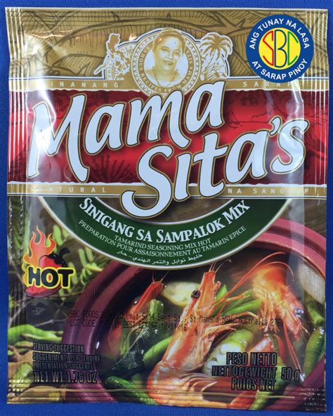 Mama Sita Tamarind Mix Hot 72x50g SBC Foods Pty Ltd