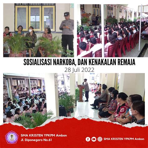 Sma Kristen Ypkpm Ambon Sosialisasi Narkoba Dan Kenakalan Remaja