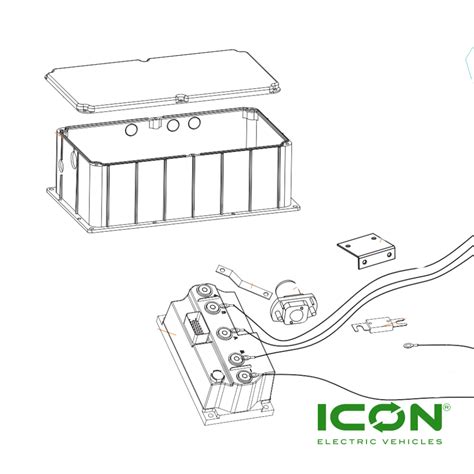 Golf Cart Icon Electronic Control Assembly 450a Without Wiring Harness