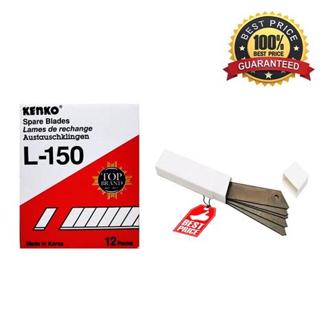 Jual Refill Cutter KENKO L 150 Isi Ulang Pisau Kecil L 150 5 Pcs Di