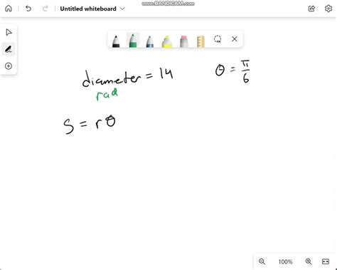 Solved Find The Length Of The Arc Of A Circle Of Diameter 14 Meters