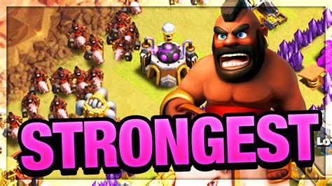 Clash Of Clans BEST TROOP Ever Strongest 3 Star Army YouTube