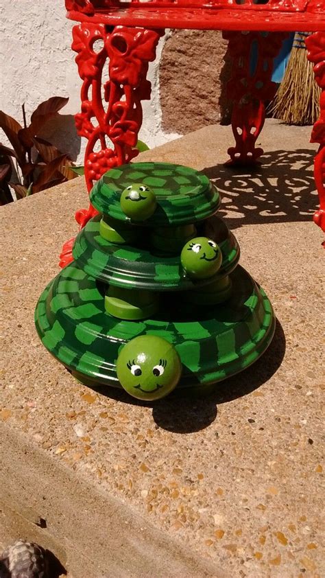 Clay Saucers Turtles Made May Flower Pot Crafts Diy Clay