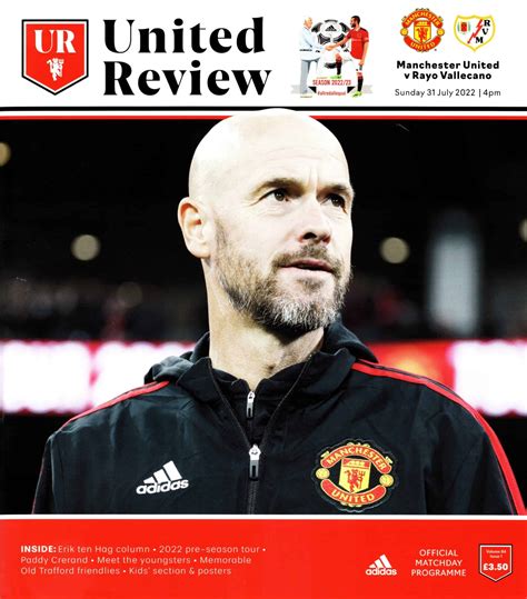 31st July 2022 Manchester United v Rayo Vallecano Friendly Pre Season