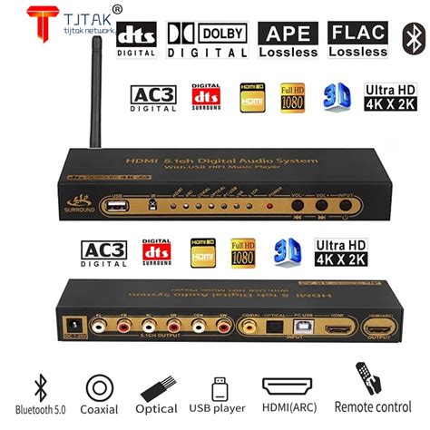 Hdmi 51 Audio Converter Decoder Dac Dts Ac3 Flac Pcusb Ape 4k2k Hdmi