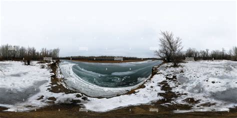 360° View Of Ural River In The Middle Of December Alamy