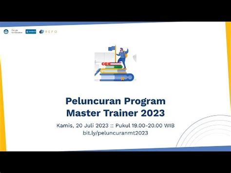 Temu Alumni GMT Peluncuran Program Master Trainer 2023 YouTube