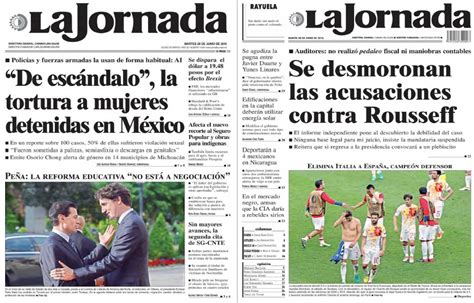 Noticias Guerrer s SME Periódicos LA JORNADA De escándalo la