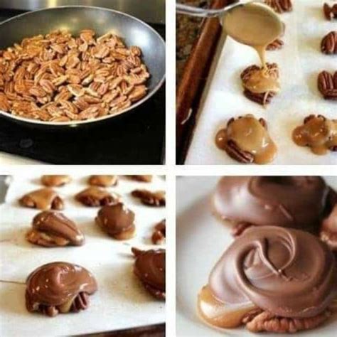 CHOCOLATE PECAN TURTLE CLUSTERS