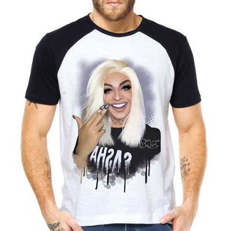 Camiseta Pabllo Vittar Fanart Raglan Manga Curta Elo7