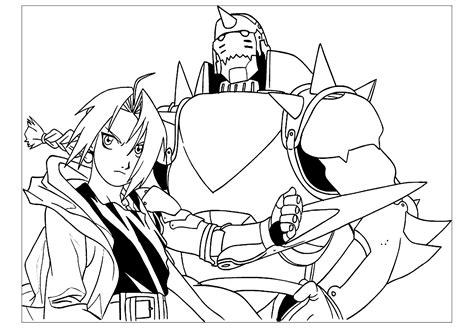 Dibujos Para Colorear De Full Metal Alchemist Para Descargar Gratis