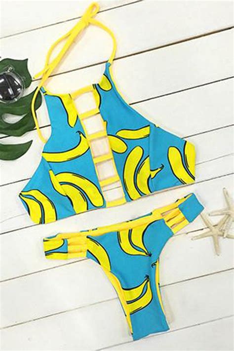 To Be Adored Funny Banana Bikini Set