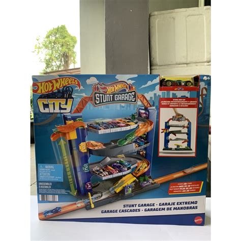 Jual Hotwheels Hot Wheels Track City Stunt Garage Lintasan Trek Balap Decast Minaitur Mobil