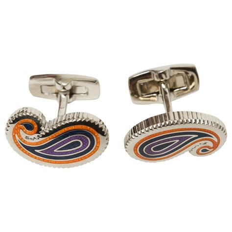 Buy Paisley Cutout Cufflinks By Duchamp Of London