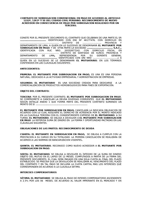 Contrato De Renta De Local