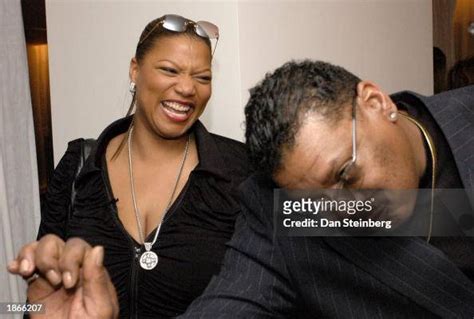 Singer And Actress Queen Latifah With Her Father Lance Owens At Her