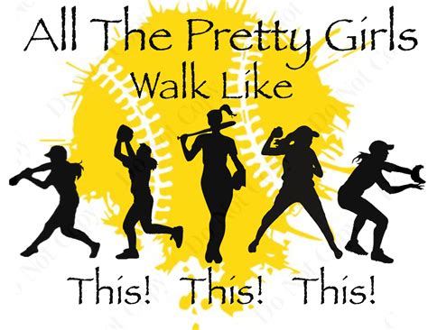 Softball Png Sports Png Softball Life Png Softball Girls Etsy Canada