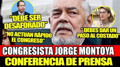 Jorge Montoya Vocero De Renovaci N Popular Arremete Contra Congresista