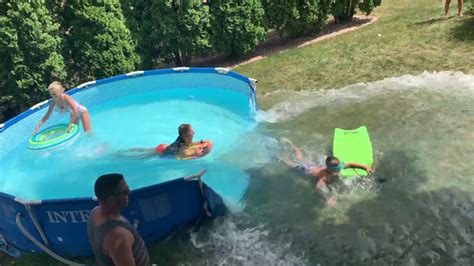 Kids Pool Exploding Wipeout Youtube