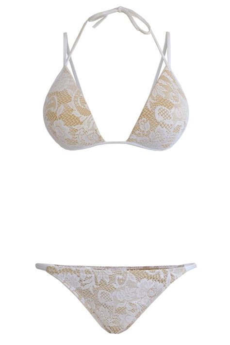 Honalulu Bikini White Lace Haute On High