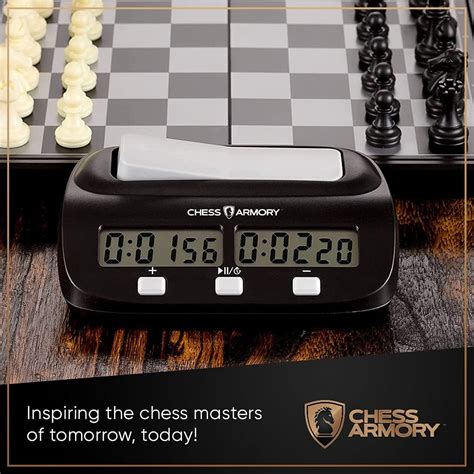 Reloj De Ajedrez Digital Chess Armory Cron Metro Port Til Con