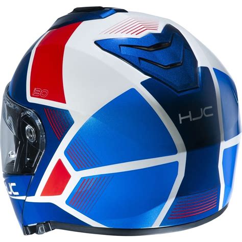 Hjc I90 Hollen Modular Helmet Blue Red White Hjc 153521 Mc21 Modular