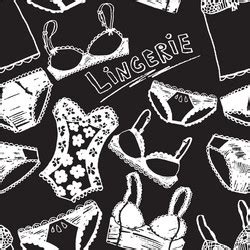 Hand Drawn Sexy Lingerie Set Royalty Free Vector Image